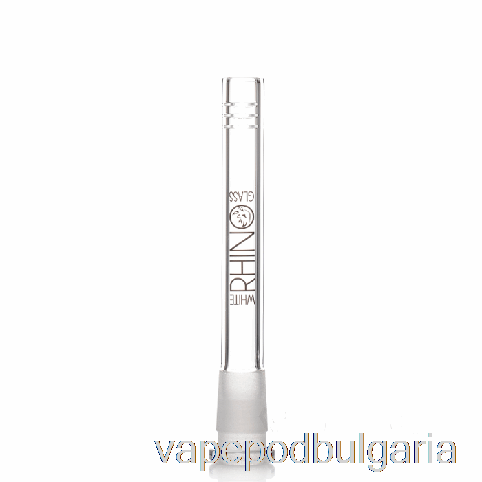 Vape 10000 Дръпки White Rhino 19/14 Glass Downstem 5inch